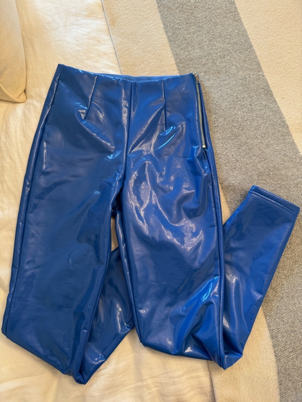 Shiny Royal Blue Pants